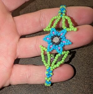 Handmade SeedBead Flower Bracelet